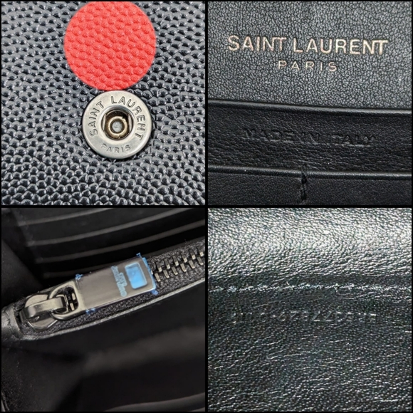 ✨️Authentic saint laurent multicolor Polka Dot Wallet on chain - Picture 15 of 15